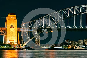 Harbor Bridge night