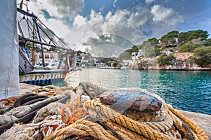 In the harbor of Cala Figuera Mallorca