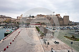 Harbor and castle in Melilla photo