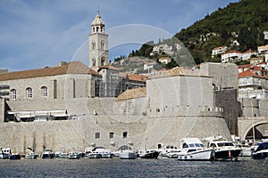 harbor of croatian town dubrovnik