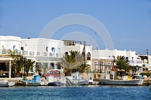 Harbor cyclades greek island antiparos