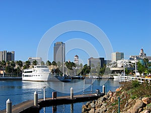 Harbor Dinner Cruises, Rainbow Harbor, Long Beach, California, USA