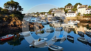 The harbor of Doelan, Moelan sur mer, Finistere