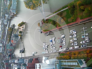 Harbor in DÃÂ¼sseldorf. photo