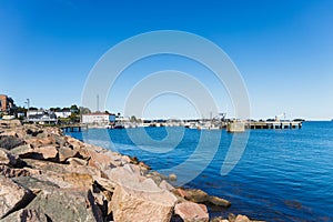 Harbor in Eastport, Maine during the daytime
