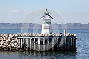 Harbor of Ebeltoft in Denmark