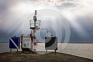 Harbor entrance beacon