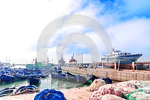 Harbor of Essauira in Morocco