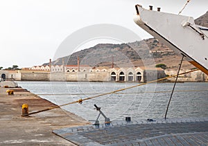 Harbor in Favignana, Sicily, Italy