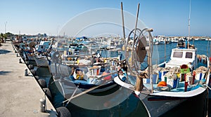 Harbor with fishing boats