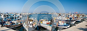 Harbor with fishing boats