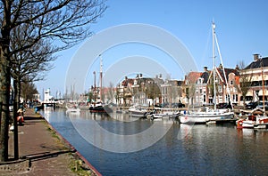 The harbor of Harlingen