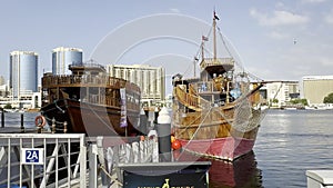 Harbor Harmony: Ships at Dubai Creek Promenade