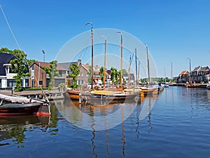 Harbor from historical Spakenburg in the Netherlands