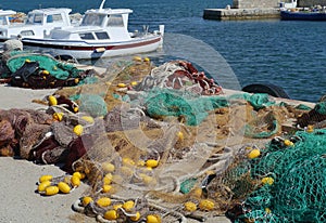 The harbor of Kraj on the Croatian island Pasman