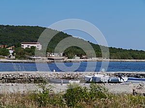 The harbor of Kraj on the Croatian island Pasman