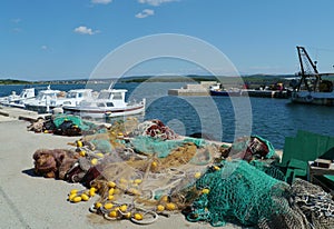 The harbor of Kraj on the Croatian island Pasman