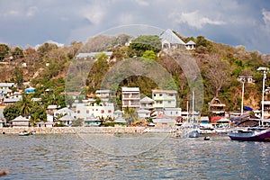 Harbor in Labuan Bajo, Indonesia