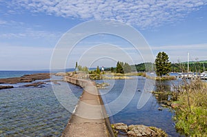 Harbor On Lake Superior At Grand Marais