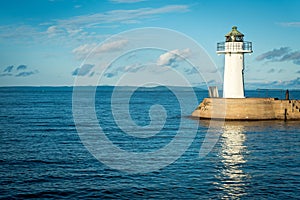 Harbor lighthouse in Sweden