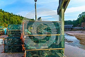 Harbor at low tide, in St. Martins