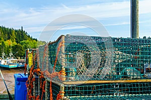 Harbor at low tide, in St. Martins