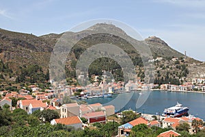 The harbor of Megisti, Kastelorizo photo