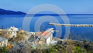 Harbor of the Monastery of Vatoped on Mount Athos