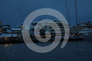 Harbor night Hamilton Bermuda