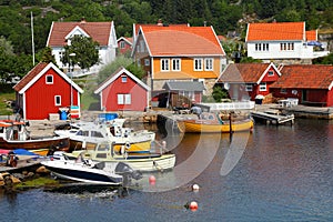 Harbor in Norway photo