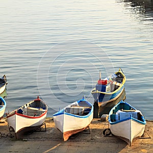 The harbor of the old town of Nessebar, Bulgaria