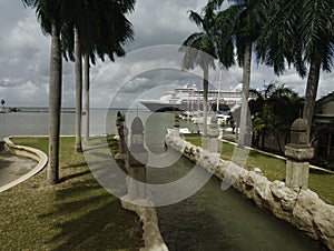 Harbor from Oranjestad, Aruba photo