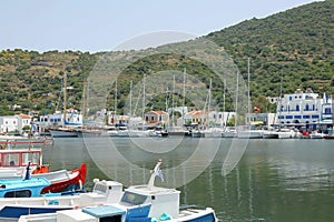 Harbor of Pali on the island Nisyros, Greece
