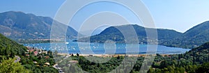 Harbor Panorama in Nidri Lefkada