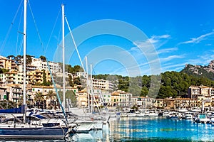 At the Harbor of Port de Soller Mallorca photo