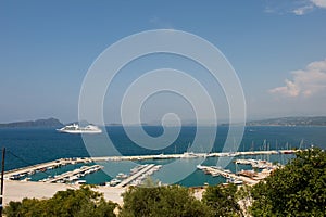 Harbor Pylos in Greece photo