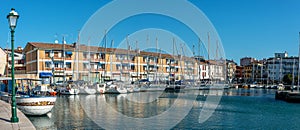 Harbor Scene in Grado Downtown