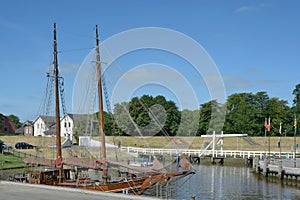 Harbor of Toenning,North Frisia,Germany