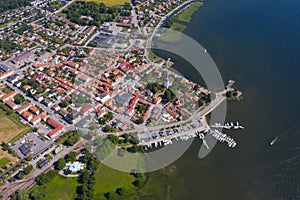 Harbor Town Aerial view, beautiful summer day