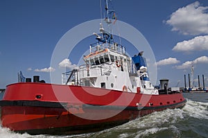 Harbor tugboat photo