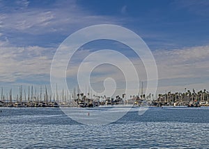 Harbor view from Stearns Wharf, Santa Barbara, CA, USA
