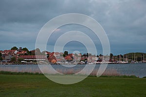 Harbor of Vordingborg in Denmark
