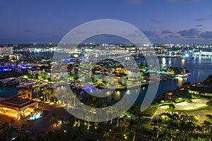 Harborside Villas aerial view, Nassau, Bahamas