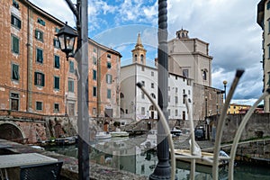 The harbour area of Livorno