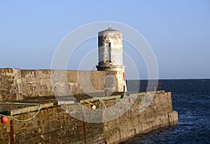 Harbour Beacon at Rosehearty, Aberdeenshire,Scotland,UK