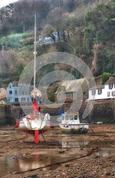 Harbour boats, Lynmouth, Devon.