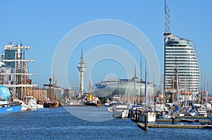 Harbour of Bremerhaven in Germany