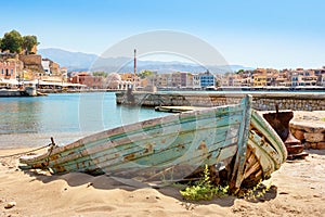 Harbour of Chania. Crete, Greece