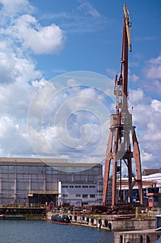 harbour, crane, dock, ship, industry, harbour, industrial, boat, transportation, sea, transportation,