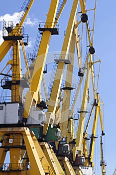 Harbour cranes